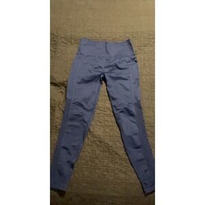 Fabletics High Waisted Seamless Workout Leggings Navy Blue Women's Small